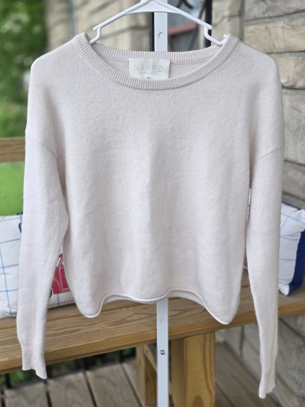 NakedCashmere Pale Blush Crewneck Sweater